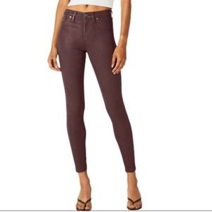 Hudson Nico Mid-Rise Super Skinny Ankle jeans in High Shine Brick 30